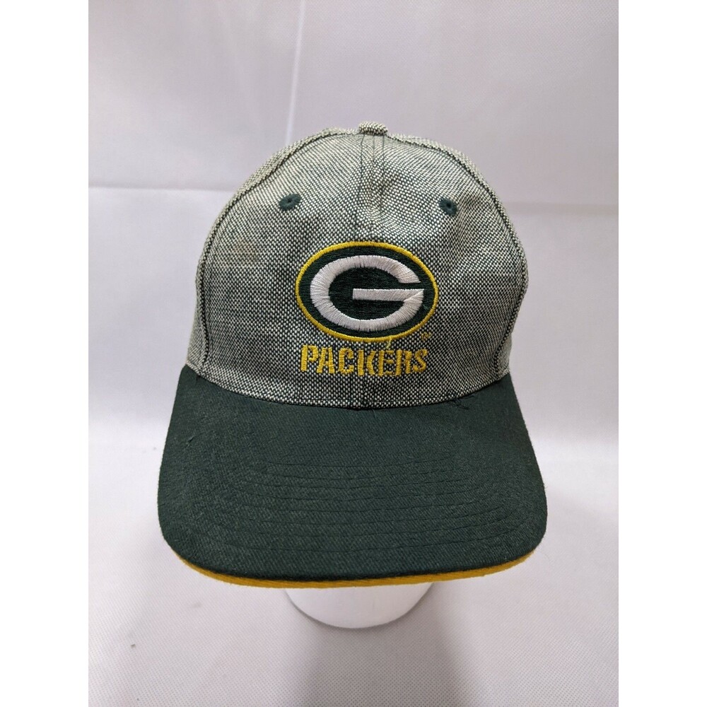 Green Bay Packers Hat Mens Adjustable Cheesehead Logo Citgo Vintage Look strap